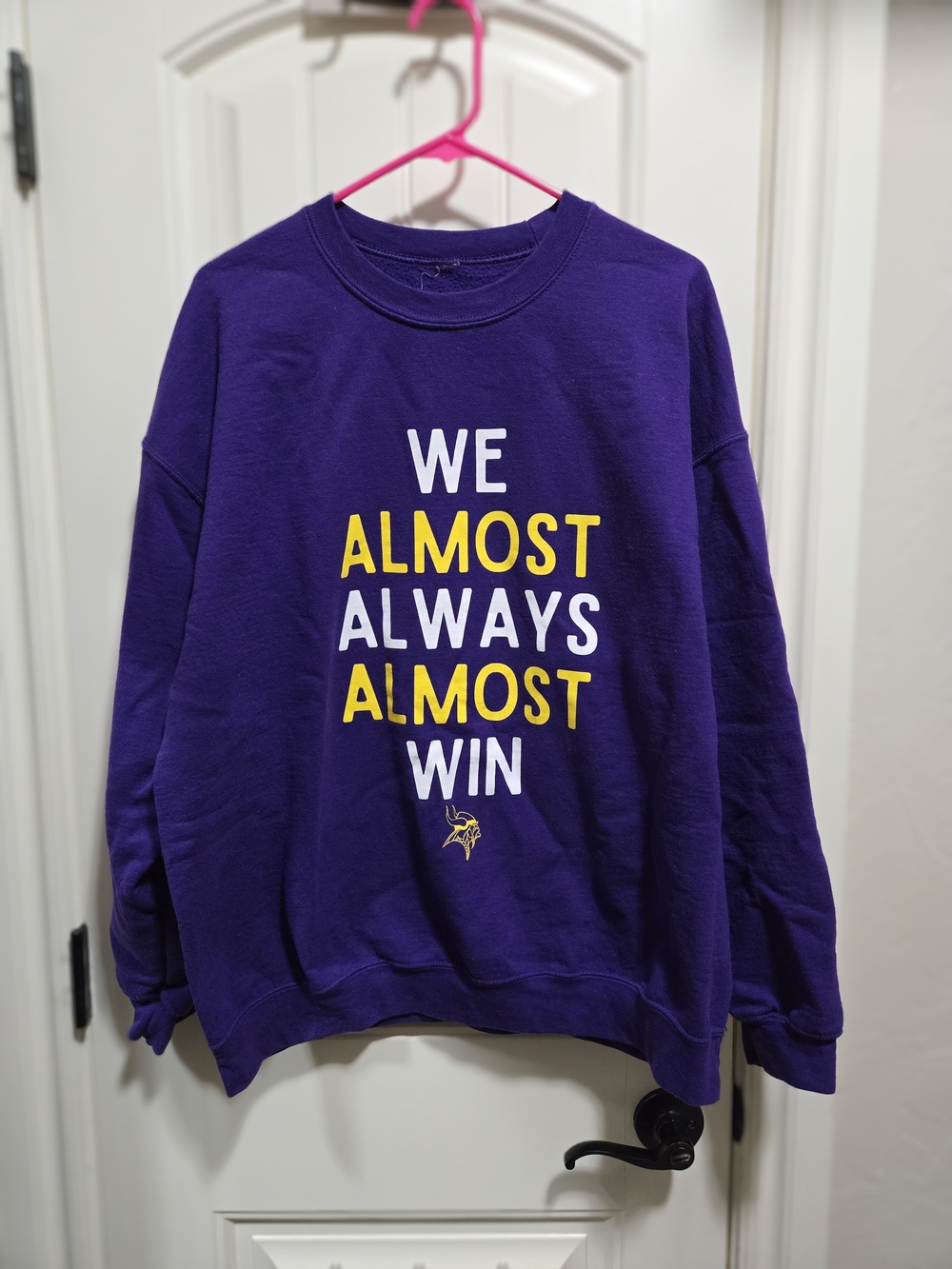 Minnesota Vikings Purple Crewneck Sweatshirt Funny Football Gildan